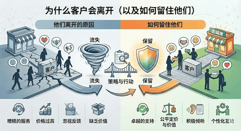 客户为什么离开(以及如何让他们留下)